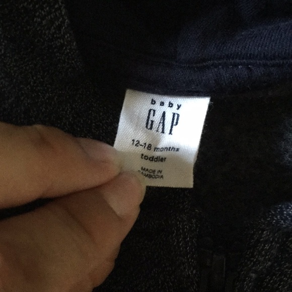 Gap Boys 12-18M Zip Up Hoodie - Picture 3 of 4